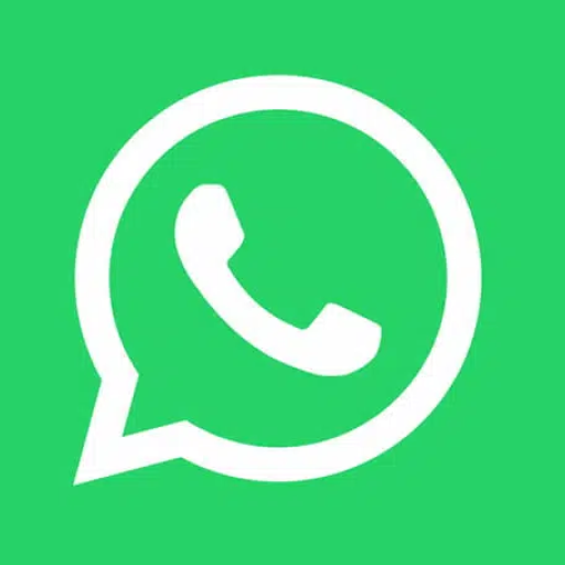 WhatsApp — combiné blanc dans bulle, fond vert
