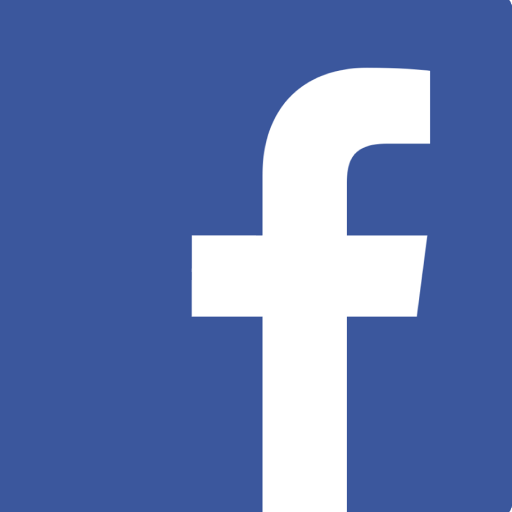 Facebook — f blanc minuscule sur carré bleu